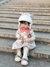 Shining Moment丨敦煌娃娃 0-1歲嬰兒衣服秋冬季女寶寶薄棉連衣裙純棉娃娃領(lǐng)裙子 敦煌娃娃-空氣棉連衣裙 90cm 曬單實(shí)拍圖