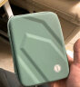 BUBM 移动硬盘包2.5英寸通用数据线收纳盒U盘手机U盾充电宝保护套数码配件防震包 BM010D1011-A 暗夜绿 实拍图
