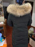 蔻伊婭輕奢羽絨服女中長款2025年秋冬季新款加厚真毛領(lǐng)長過膝女裝外套女 黑色+真狐貍毛（腰帶款） M (160) 建議100-120斤 曬單實拍圖