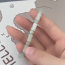 中國黃金（CHINA GOLD）竹節和田玉手鏈女玉髓圓珠手串教師節禮物送女老師老婆實(shí)用竹節圓珠和田玉手串 曬單實(shí)拍圖