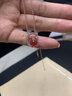 周大金 CHOW TAI KING正品粉瑪瑙項鏈女士輕奢十二生肖吊墜禮物情人節禮物送女朋友老婆 瑪瑙萌鼠項鏈【順豐+刻字】 曬單實(shí)拍圖