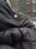 李宁（LI-NING）羽绒服男女同款新品冬季中长款过膝厚防风保暖防泼水运动大码外套 标准黑(大logo)连帽可拆卸 L 175/92A 实拍图