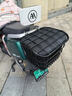 電動(dòng)自行車(chē)后置車(chē)筐折疊電瓶摩托車(chē)籃子放書(shū)包神器后尾防水儲物箱 電動(dòng)車(chē)后置貨架+加粗塑料車(chē)筐 曬單實(shí)拍圖