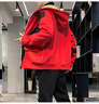 花花公子（PLAYBOY）夾克外套男春秋季時尚工裝夾克男套裝連帽加絨保暖潮流休閑兩件套 紅色 常規(guī) M 曬單實拍圖