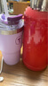 特百惠（Tupperware）大T保溫杯大容量不銹鋼車載巨無霸水杯女吸管保冷冰霸杯子 冰沙紫 660ml 曬單實(shí)拍圖