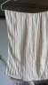 洁丽雅（Grace）毛巾家纺 经典条纹系列新疆棉洗脸强吸水面巾二条装 兰/棕 实拍图