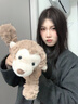 捉趣吉姆尼河馬毛絨玩具可愛(ài)公仔軟小河馬玩偶抱睡布娃娃女生七夕禮物 吉姆尼猴子 全長(zhǎng)約35cm 曬單實(shí)拍圖