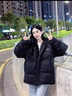 JEEP SPIRIT棉服男冬季2024新款加厚連帽外套男女棉襖子面包服棉衣男裝 1277-黑色[男女同款] M 曬單實(shí)拍圖