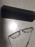 GENIUS MELODY 防藍光近視男眼鏡男士配眼鏡變色帶度數鏡架復古防輻射平光鏡框 黑銀色鏡框 鏡架+配近視1.56鏡片(0-300度) 曬單實(shí)拍圖