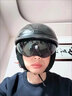 C-RIDING碳纖維頭盔摩托車頭盔輕便四季半盔踏板通勤巡航機(jī)車安全帽3C認(rèn)證 3K亮黑碳纖維 L(58-59頭圍) 曬單實(shí)拍圖