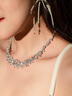 HEFANG何方珠寶璀璨星云項(xiàng)鏈銀項(xiàng)鏈女士輕奢高級(jí)感七夕情人節(jié)禮物送女友 銀色 曬單實(shí)拍圖
