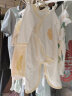 童泰夏季1-18月婴儿宝宝衣服纯棉家居短袖开裆连体衣2件装 黄色 66cm 实拍图