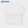 FILA FUSION斐樂(lè )潮牌情侶款針織短袖衫時(shí)尚休閑純棉T恤情侶同款 標準白-WT S 165/88A 曬單實(shí)拍圖