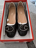 奧康（Aokang）時(shí)尚媽媽鞋2025年春秋季新款單鞋舒適防滑真皮皮鞋平底淺口女鞋 黑色1226121008N 39 曬單實(shí)拍圖
