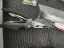 巨洋（JUYANG）釣魚路亞鉗多功能剪刀不銹鋼漁具剪刀鉗子摘鉤器釣魚路亞配件 黑色 曬單實拍圖