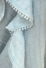 妖精的口袋蓝色荷叶边雪纺衫女2023夏季新款甜美洋气小衫宽松上衣 甜心蓝色 S 晒单实拍图