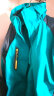 TUOWAI户外冲锋衣男女两件套防风防水保暖登山服外套定制logo工作服印字 男士 孔雀蓝 XL 实拍图