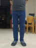 真维斯（JEANSWEST）牛仔裤男士加绒直筒宽松男裤冬季长裤弹力休闲裤子蓝色加绒32 实拍图
