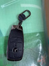 艾匠（AIJIANG）適用奔馳c200l包A180殼GLA200扣GLC260真皮GLK300 S級CLA車鑰匙套 A款【黑色】+掛扣 汽車鑰匙套 曬單實拍圖