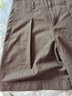 日著(zhù)休閑褲女原創(chuàng  )設計女裝秋季新款女士高腰五分褲子女中褲闊腿短褲 光音咖 L 曬單實(shí)拍圖