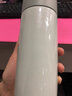 司頓 保溫杯304不銹鋼材質帶提繩耐熱水杯學生茶杯便攜式戶外運動水杯 煙熏綠 380ml 曬單實拍圖