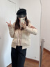裂帛秋冬新款短款羽絨服51EO0218 卡其 M 曬單實拍圖