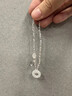 JALLOO白月光平安扣手鏈小眾ins高級感輕奢首飾品女生日禮物送女友閨蜜 白月光平安扣手鏈 曬單實拍圖
