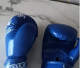 龙动力 3-12岁儿童拳击手套 小号沙袋拳套 搏击训练健身娱乐手套 蓝色001（5-10岁） 实拍图