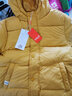 雅鹿2025新款加厚兒童羽絨服短款男童女童寶寶大童面包服學(xué)生冬季外套 黃色 130 曬單實(shí)拍圖