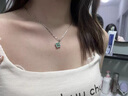 999足銀孔雀石四葉草吊墜項鏈女2025年新款輕奢高級感禮物送女友 足銀999四葉草項鏈【禮盒裝】 曬單實拍圖