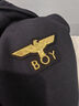BOY LONDON【黃金法則】秋季男女同款外套刺繡連帽開(kāi)衫衛衣N06901 黑色 XL 曬單實(shí)拍圖