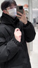 杜小閑 連帽長款過膝加厚保暖棉服女生冬季新款ins重磅情侶高級感棉襖衣 黑色 XL [建議125-145斤] 曬單實拍圖