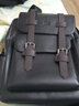七匹狼真皮雙肩包潮流男15.6英寸電腦書(shū)包大容量背包旅行背包生日禮物 曬單實(shí)拍圖