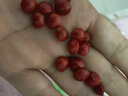 相思豆散珠手工diy手串鏈配件紅豆菩提原籽珠子打孔飾品配飾 豎孔-50顆 曬單實(shí)拍圖