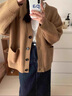 JEZE橘色圓領(lǐng)套頭軟糯毛衣女2024秋冬新款慵懶風(fēng)加厚中長(cháng)款針織衫上衣 橘色【z】 M 【建議95-105斤】 曬單實(shí)拍圖