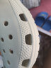 crocs男鞋女鞋明星款洞洞鞋透氣耐磨拖鞋防水輕便休閑鞋沙灘鞋10001 骨白色-2Y2 白敬亭同款 39 -40(250mm) 曬單實(shí)拍圖