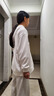 Baldauren女童連帽衛(wèi)衣春秋新款加絨加厚寬松上衣小學初中生女孩中大童韓版 7-15歲女孩子穿的-白色【春秋款】 160 建議145-155cm 曬單實拍圖