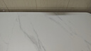 家逸實木巖板餐桌現(xiàn)代簡約家用吃飯桌子小戶型餐廳家具120*70cm單桌 曬單實拍圖