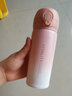 圣朗尼（SHENGLANGNI） 不銹鋼大容量保溫杯男女學(xué)生韓版簡(jiǎn)約可愛(ài)水杯高顏值便攜杯子 漸變粉-350ml【加厚內膽】350ml 單杯 曬單實(shí)拍圖
