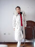 妡妍24秋冬新款派克服女長(cháng)款獺兔毛可拆卸內膽過(guò)膝真皮毛一體皮草外套 白色-毛袖-過(guò)膝105cm L 【111-120斤】 曬單實(shí)拍圖