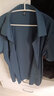 皮爾卡丹（pierre cardin）桑蠶絲襯衫男士短袖夏季商務(wù)休閑冰 絲免燙寬松襯衣男裝 蘭色 175/XL 曬單實拍圖