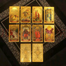 漁邁韋特塔羅牌正版全套2025新款PVC韋特經(jīng)典塔羅牌tarot78張塑料防水 太陽(yáng)背金箔色PVC塔羅 曬單實(shí)拍圖