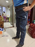 花花公子（PLAYBOY）牛仔褲男春夏季褲子男士休閑褲韓版直筒寬松彈力潮牌男褲 曬單實(shí)拍圖