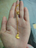 中國黃金（CHINA GOLD）黃金項鏈女款幸運LUCKY足金蝴蝶吊墜鎖骨鏈情人節生日禮物送女友 蝴蝶吊墜【配S925鏈】 曬單實(shí)拍圖