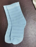 全棉时代儿童袜子婴儿棉袜宝宝新生儿地板袜男女童中长筒袜春夏 3双装 蔚蓝+白+天蓝（儿童中筒） 13cm（3-4岁） 实拍图