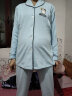 诺宜（NuoYI）月子装月子服哺乳衣纯棉孕产妇家居服睡衣J38158条纹蓝色L 实拍图