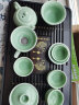 豪峰 整套功夫青瓷茶具套装家用实木茶盘托盘茶台茶杯茶壶茶具配件 实拍图