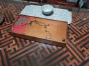 一紀（KAZUNORI）手工鎏銀梅花紫銅壺承儲水壺托長(cháng)方形建水茶盤(pán)茶洗干泡臺茶臺 鎏銀梅花紫銅壺承 曬單實(shí)拍圖