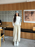 NINE WEST/玖熙厚底增高小白鞋女餅干底休閑鞋 NR510804CK白色37 曬單實(shí)拍圖