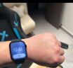 Apple/苹果 Watch Series 9 智能手表GPS+蜂窝款41毫米银色铝金属表壳风暴蓝色运动型表带S/M MRJL3CH/A 实拍图